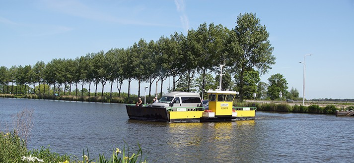 Veerpont Akersloot krijgt nieuwe motor, tijdelijk uit de vaart