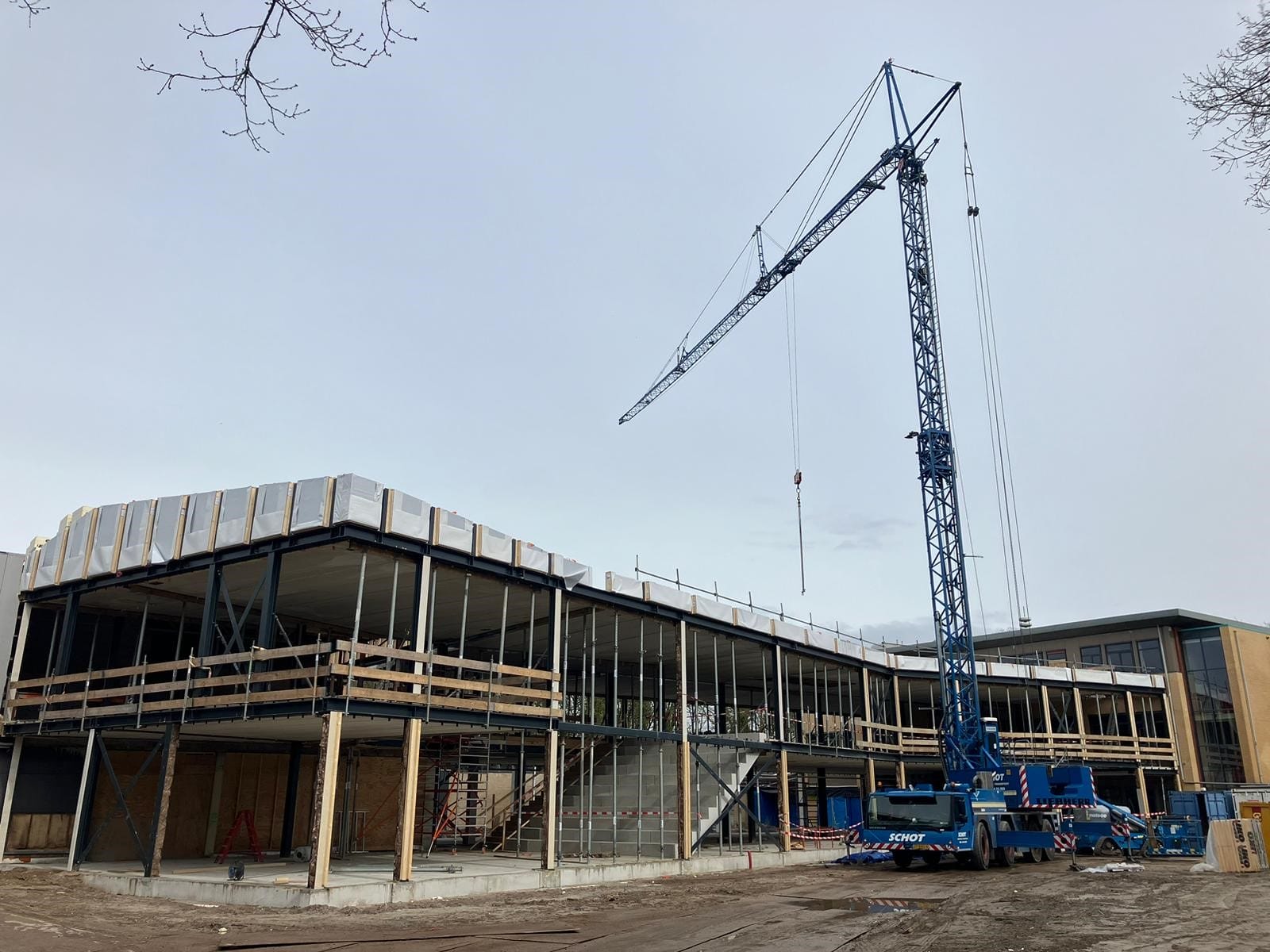 Hoogste punt nieuwbouw Berger Scholengemeenschap