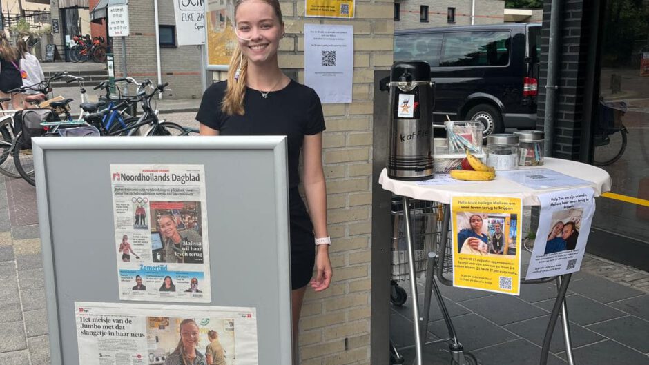 Het meisje van de Jumbo met dat slangetje in haar neus. Malissa (21) krijgt operatie die haar leven kan teruggeven. 'En dan? Een pizza