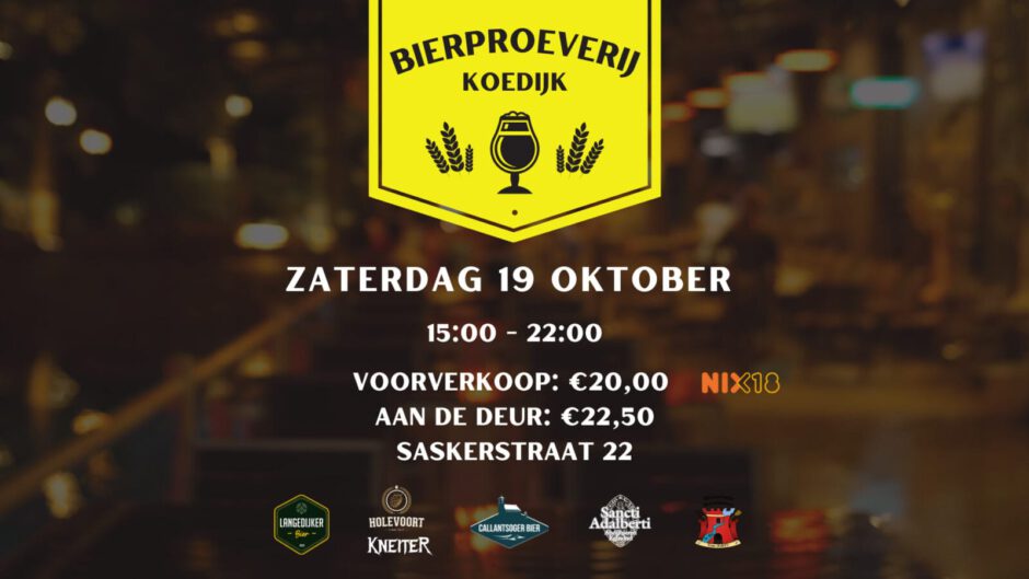 Kleine bierbrouwers schitteren op Koedijker Bierproeverij