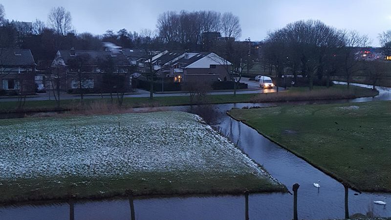 Aangekondigde dikke laag sneeuw blijkt flop in Alkmaar