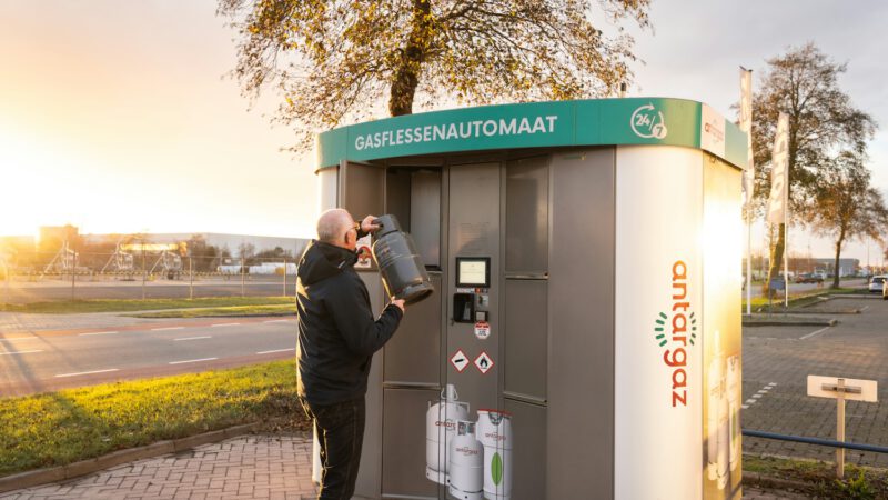 Nieuwe gasflessenautomaat bij TotalEnergies Boekelermeer