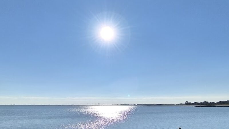 Warme lenteweer onderweg naar Nederland