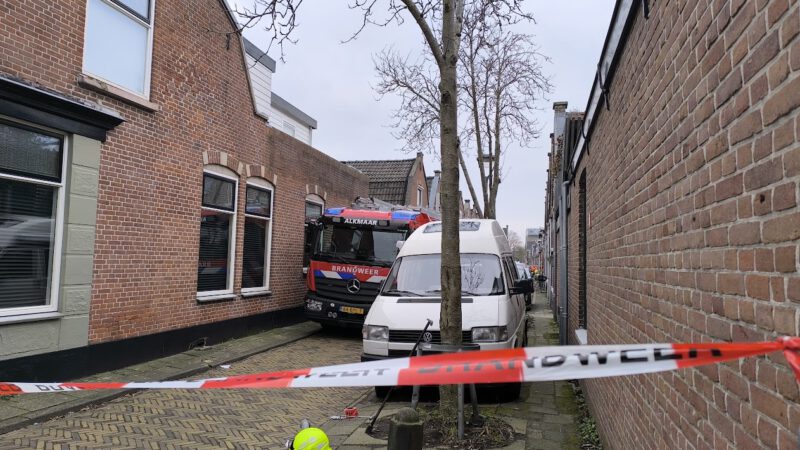 Gaslekkage aan Tuinstraat in Alkmaar, woningen ontruimd