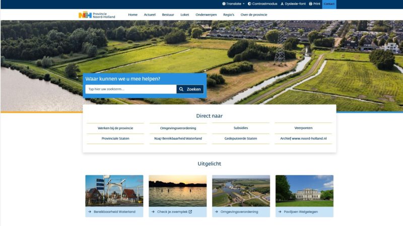 Provincie krijgt nieuwe website